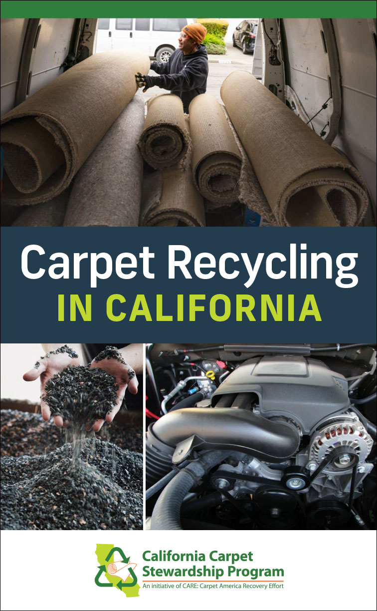 cover of brochure on carpet recycling in California