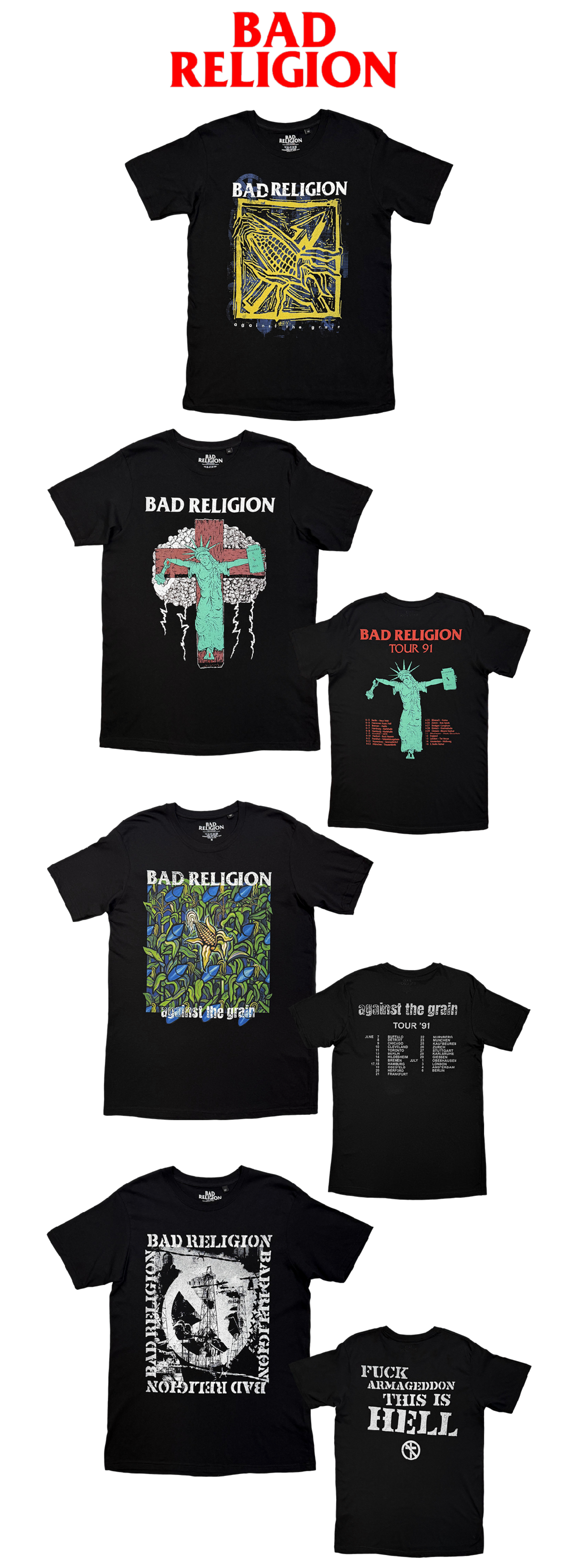 New Bad Religion merchandise