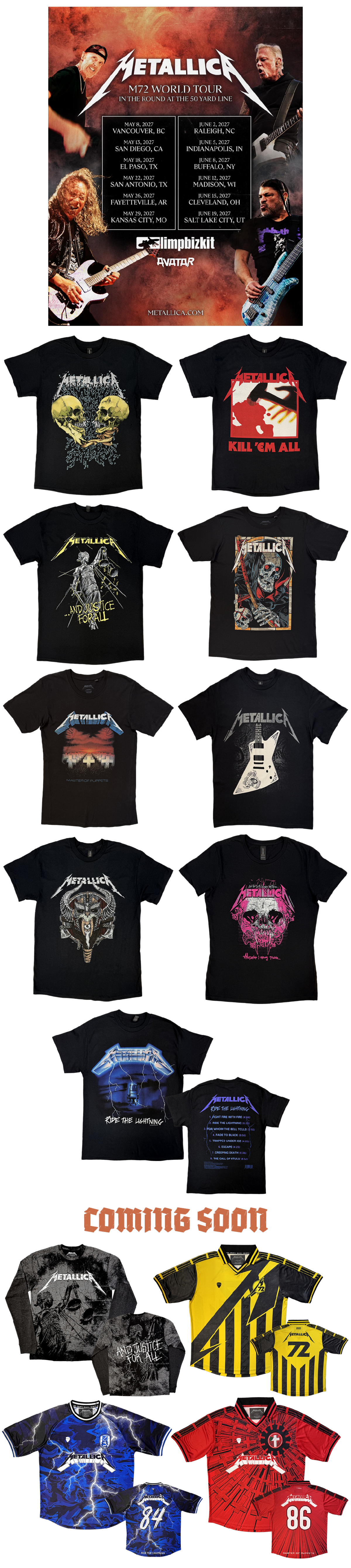 Metallica M72 World Tour 2027