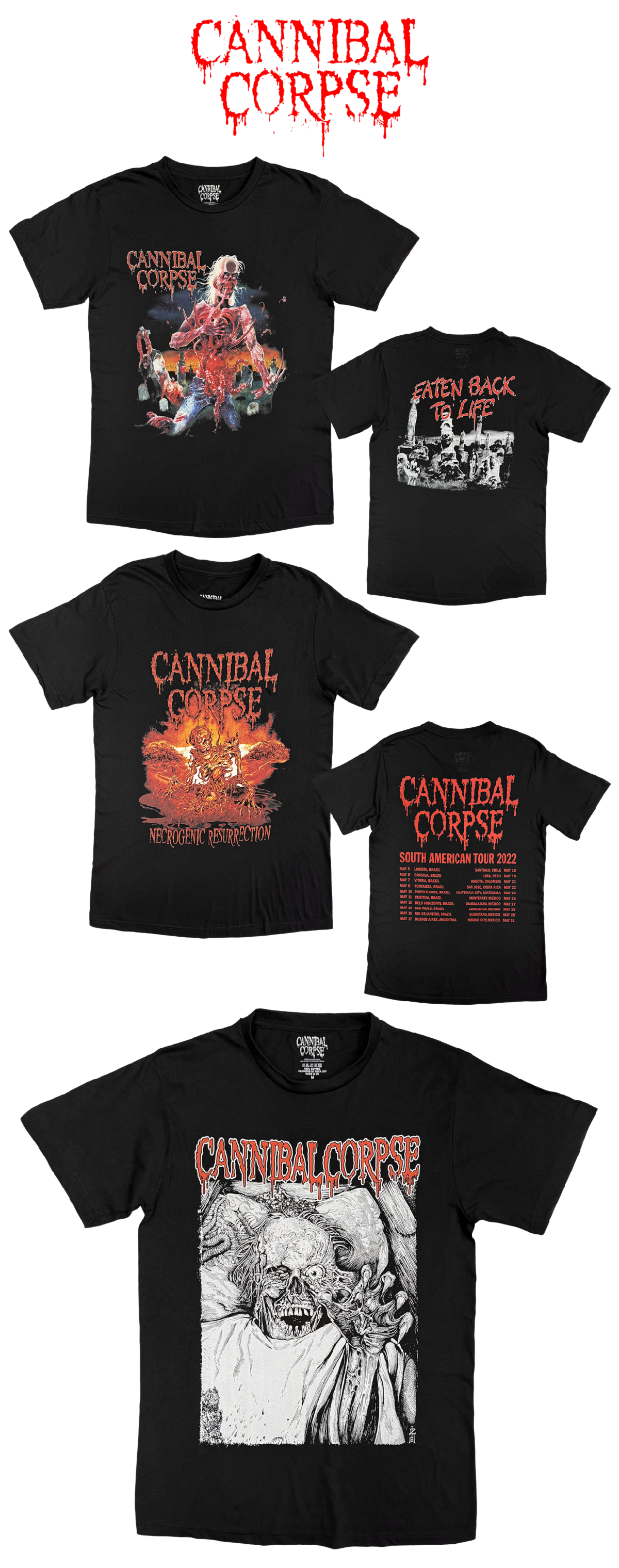 New Cannibal Corpse merchandise
