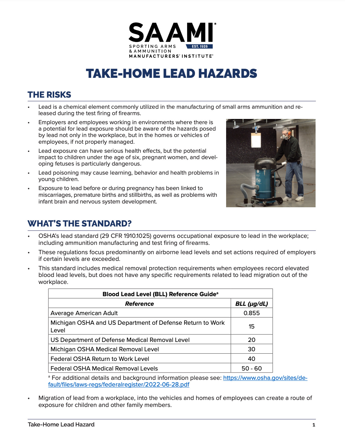 Take-Home Lead Hazards