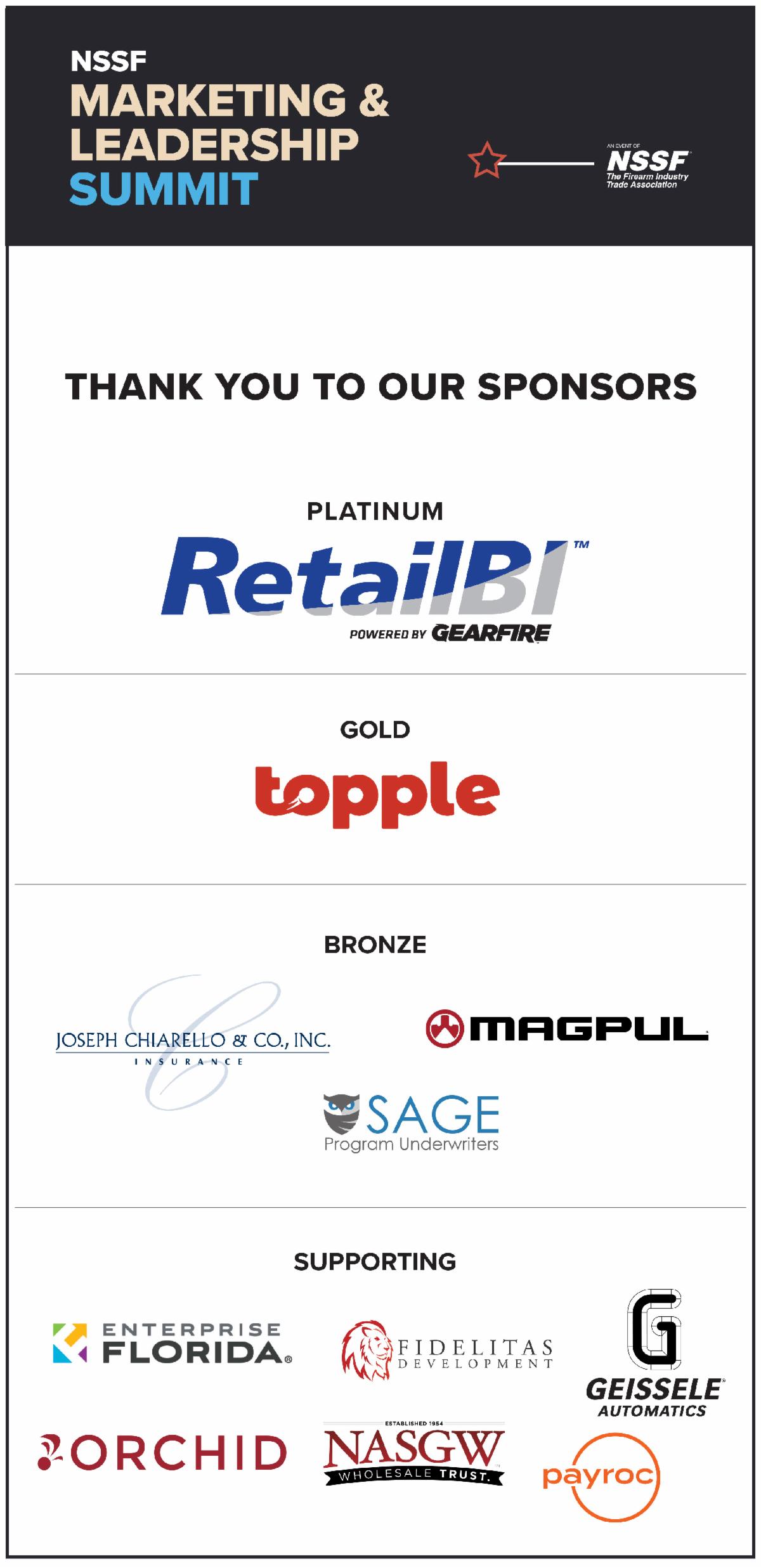 Marketing & Leadership Sponsors