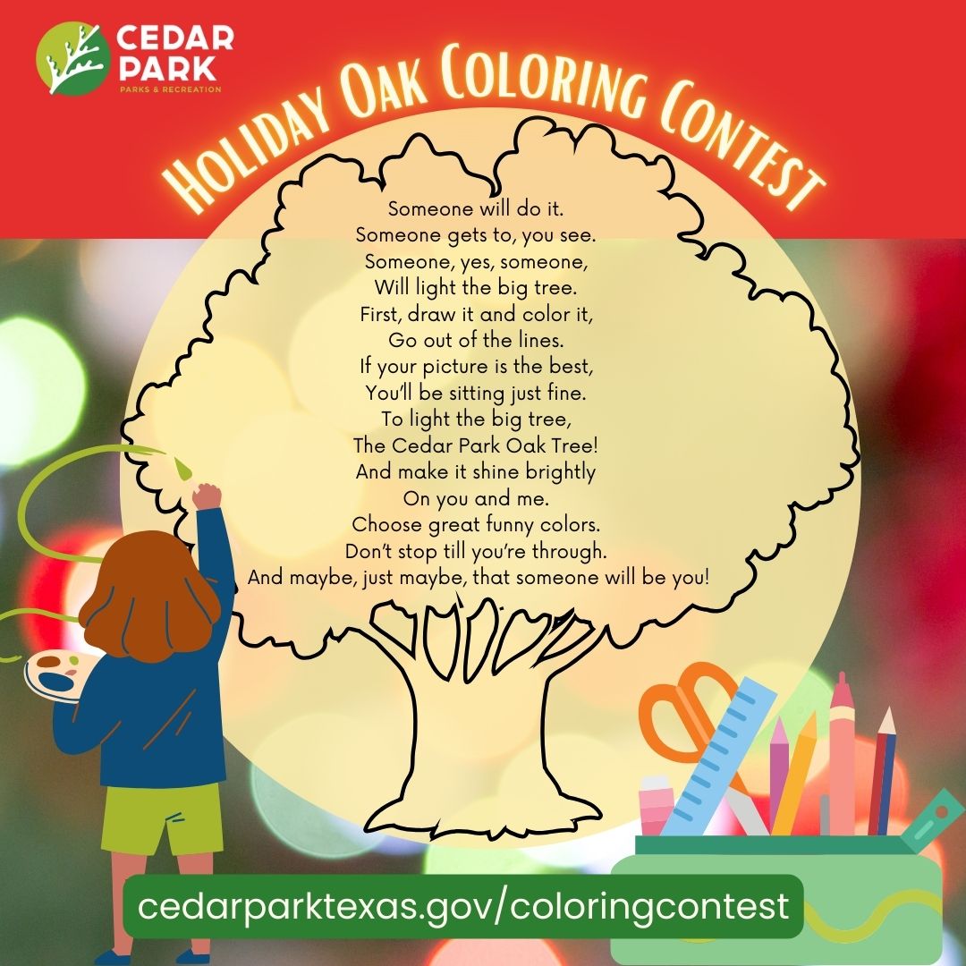 Holiday Oak Coloring Contest Image