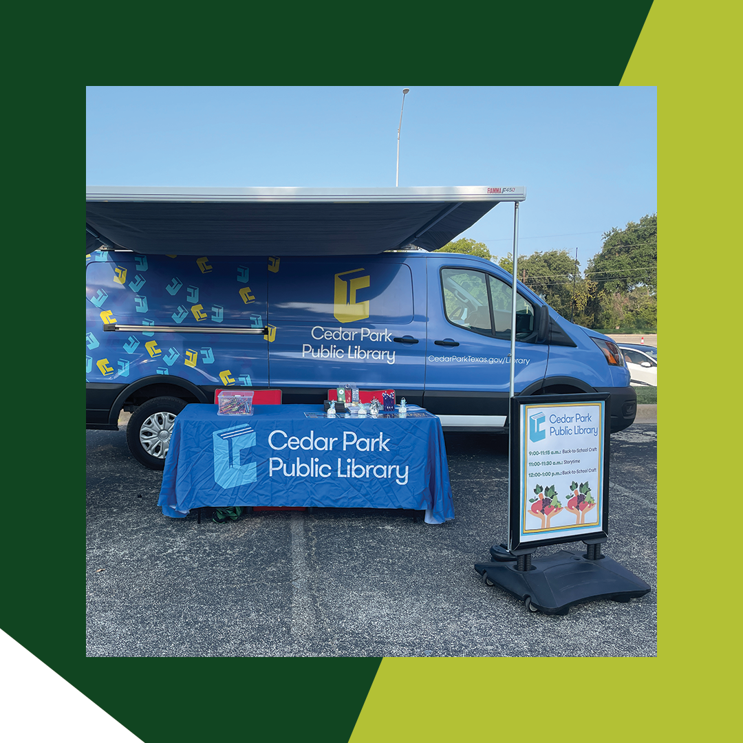 Library Van Outreach at Farmers Market Image Link