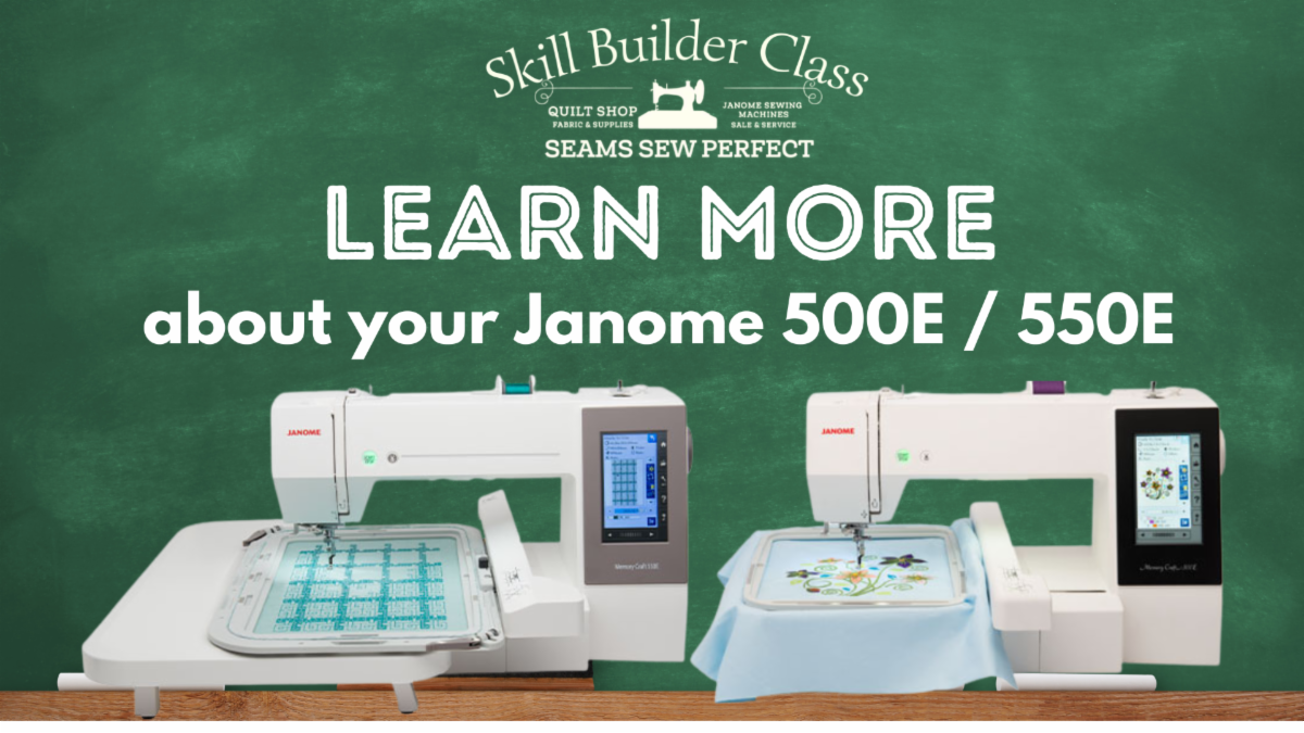 New Fabrics / Classes / Quilt Kit + AMAZING Janome Machine Specials