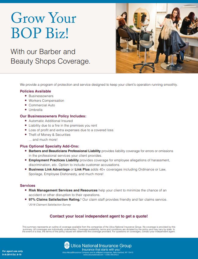 Grow Your BOP Biz for General Business with Utica National!