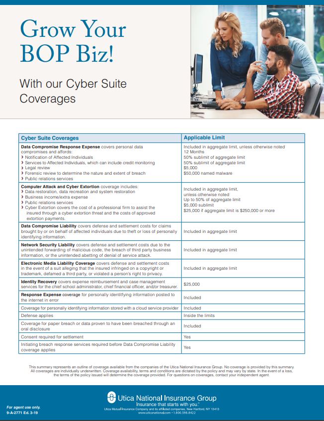 Grow Your BOP Biz for General Business with Utica National!