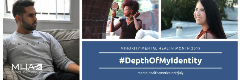 Minority Mental Health Month logo