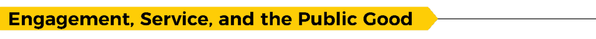 Engagement, Service, and the Public Good