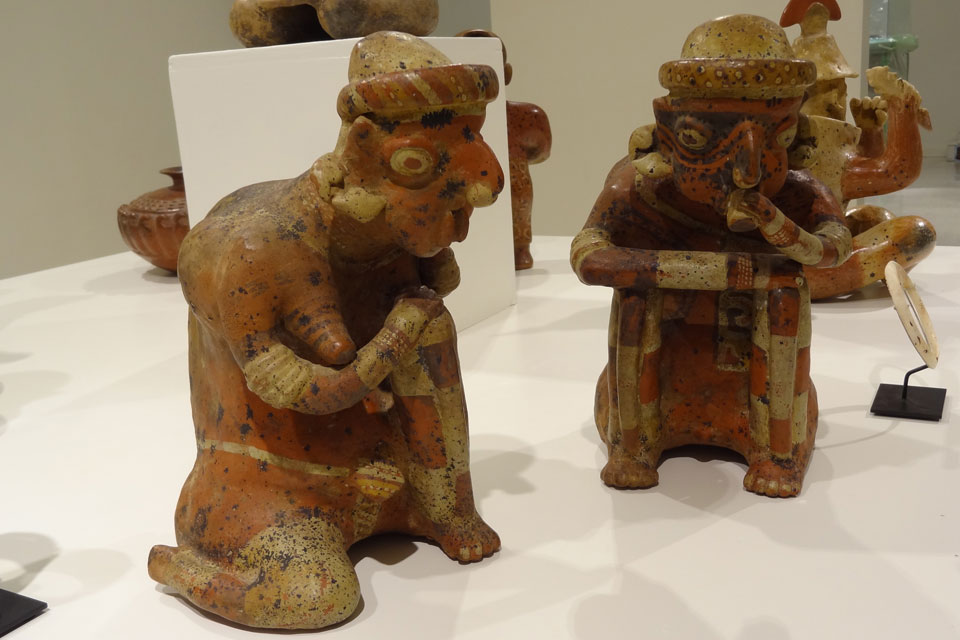 Ceramic figures representing the Shaft Tomb Culture of West Mexico, 300 B.C.-A.D. 300.