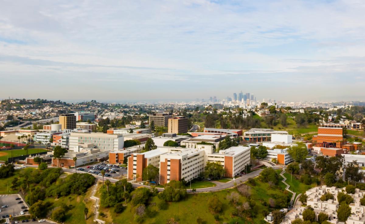 Cal State LA aerial view.