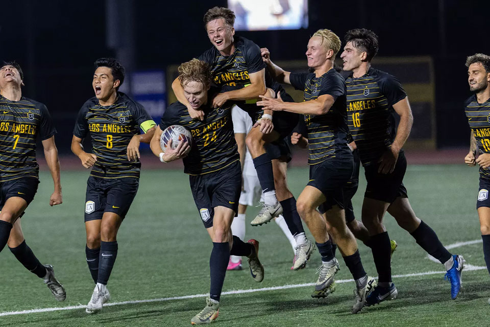 Golden Eagles men's soccer team.