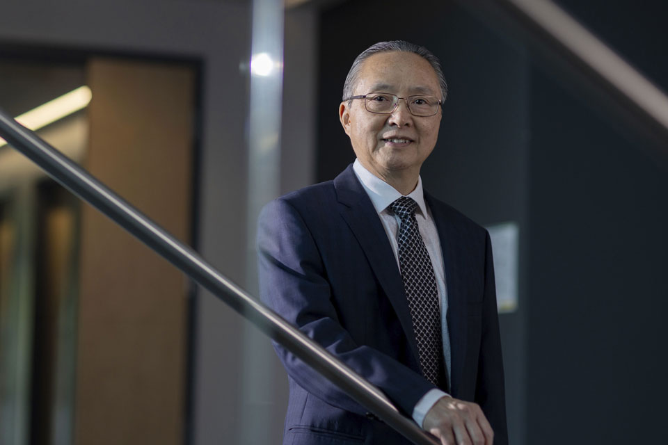 Professor Howard Xu who is the director of the LA BioSpace on the Cal State LA campus.