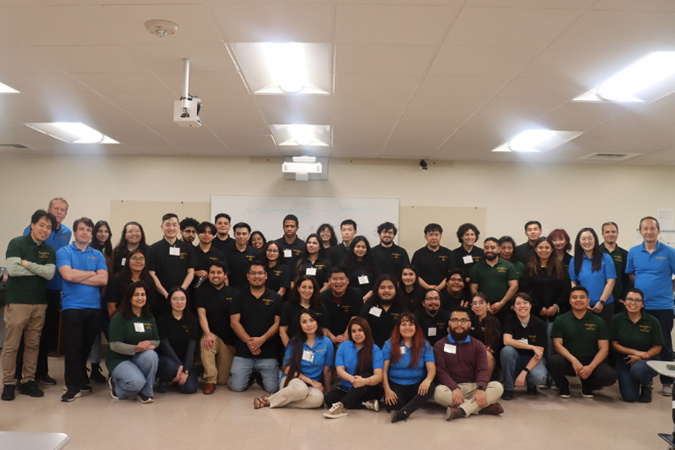 A group of Cal State LA students majoring in accounting.