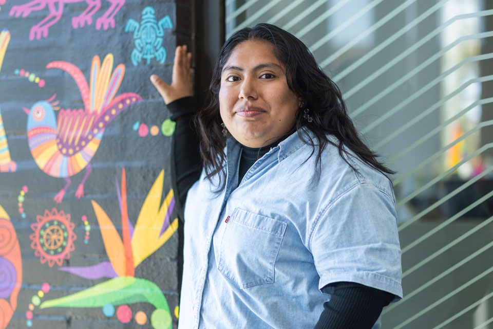 Photo: Cal State LA graduate student Maria Velasco.