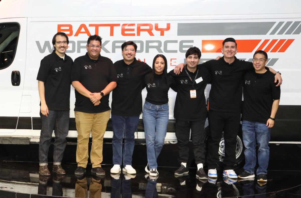 Members of Cal State LA's Battery Workforce Challenge team.