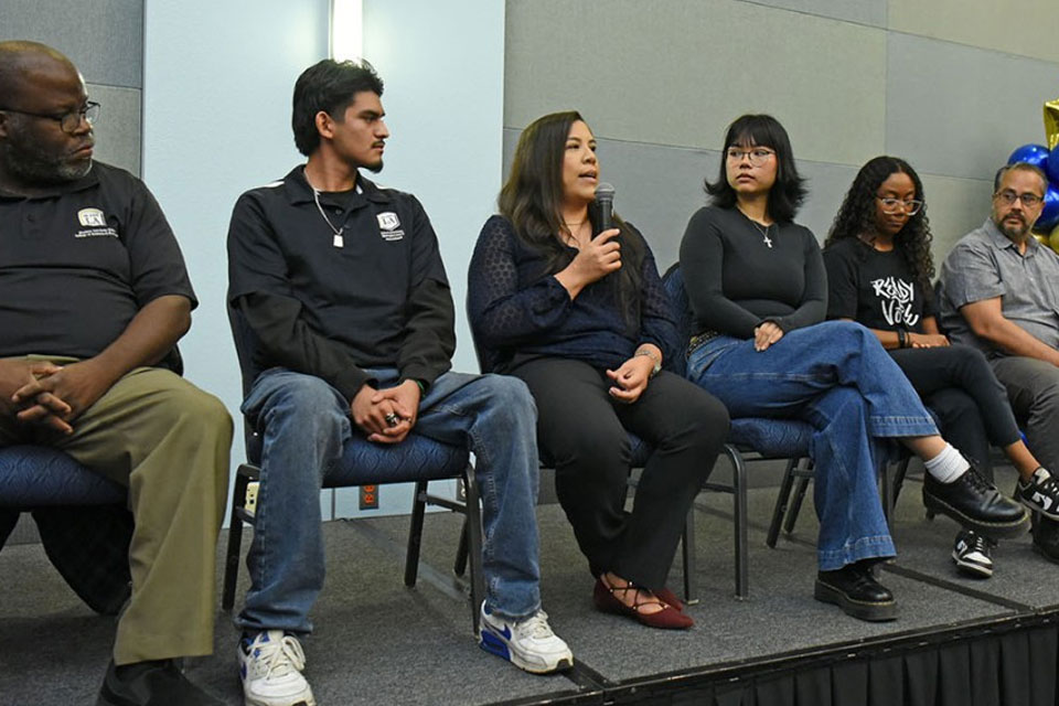 Panel speakers at the First-Gen Celebration at Cal State LA.