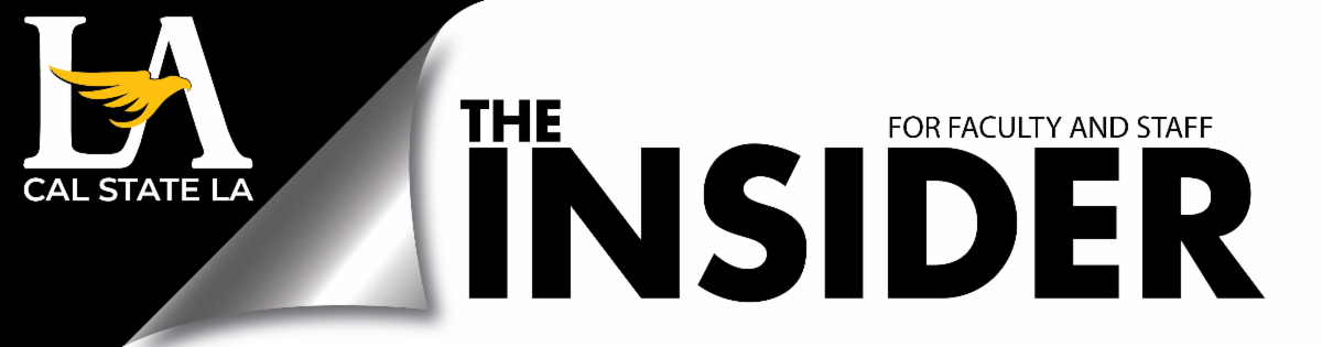 The Insider bannerhead image with Cal State LA logo