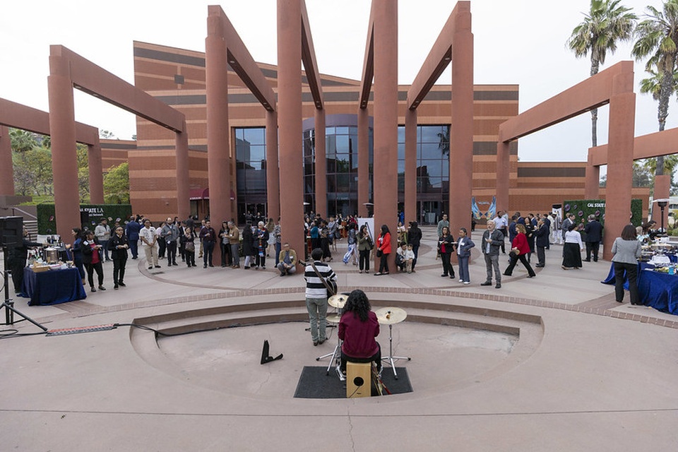 The inaugural reception of the Asian/Asian American and Pacific Islander (AAPI) Alumni Network at the Luckman Fine Arts Complex.