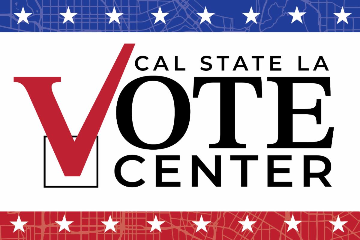 Cal State LA Vote Center banner image.