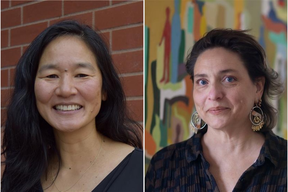 Photos: From left, May Fu, chair of the Department of Asian and Asian American Studies, and Alejandra Marchevsky, chair of the Department of Women’s, Gender, and Sexuality Studies. 