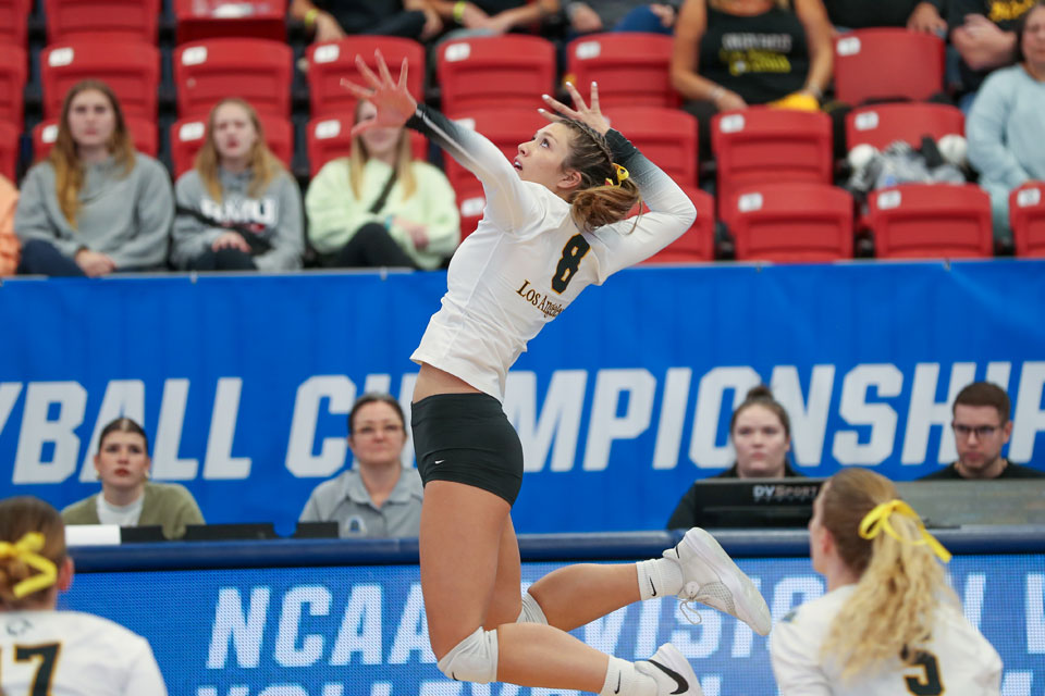 Cal State LA senior volleyball standout Emily Elliott.