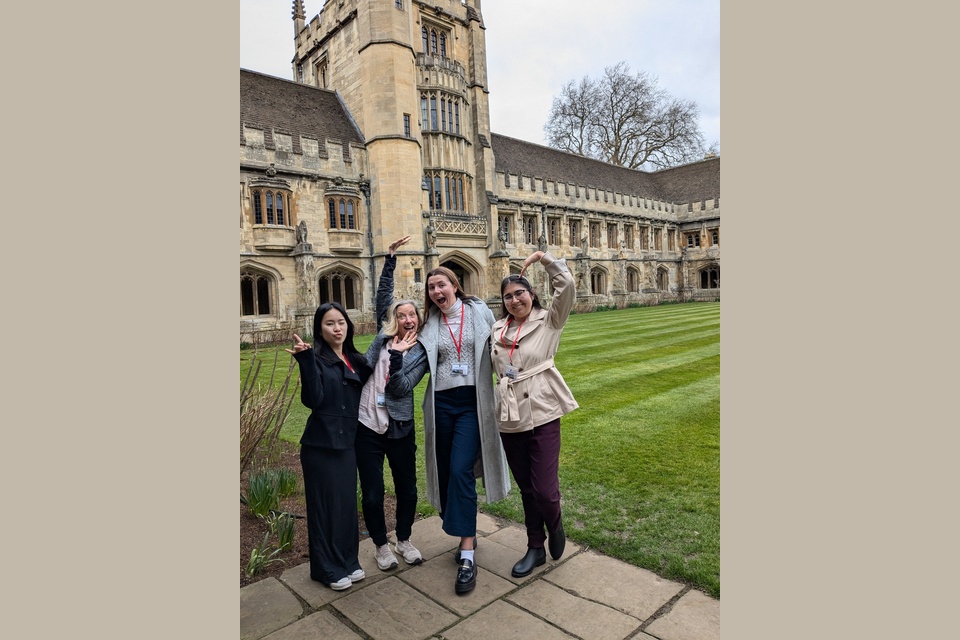 Photo: Honors College representatives at the Oxford Consortium for Human Rights Spring 2025 workshop.
