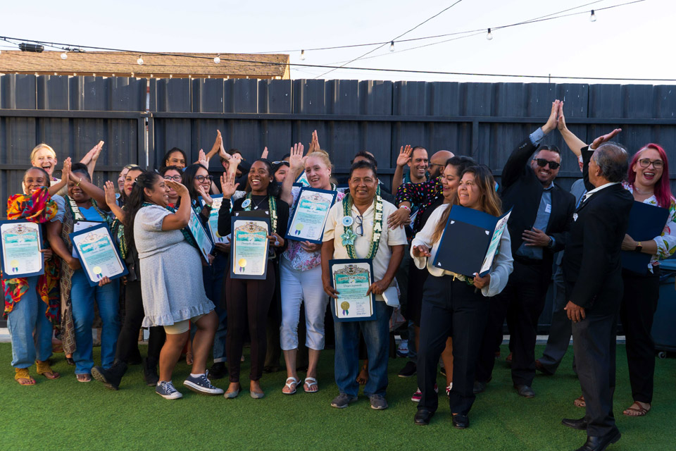 The Economic Mobility Initiative’s Entrepreneurship Academy graduation.