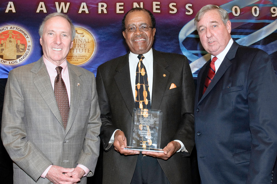 The late Joseph Wambaugh pictured to the left in group photo.