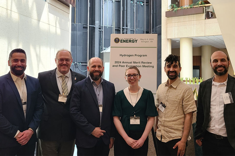 Cal State LA Professor Blekhman attend US Department of Energy's hydrogen program meeting.
