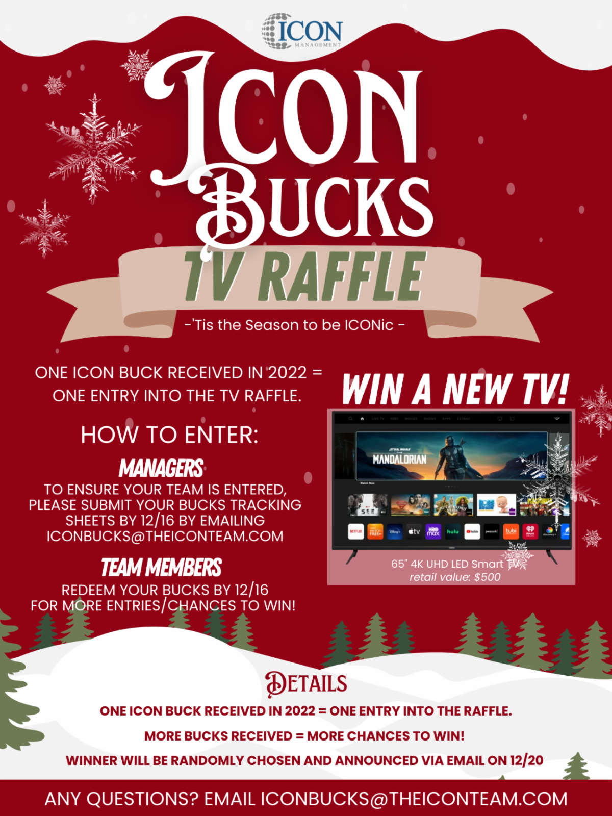 Announcing The 2022 ICON Bucks Raffle!
