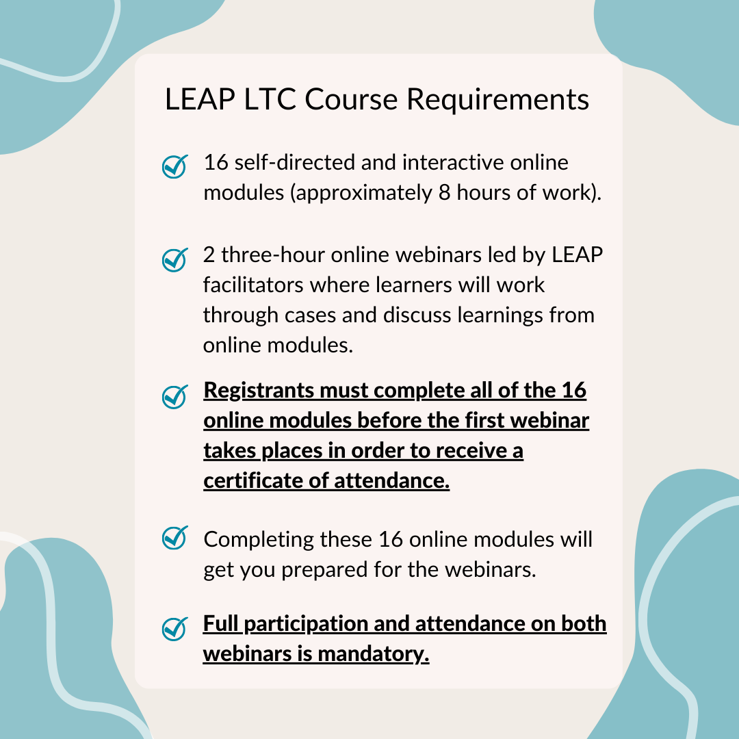 Leap Course Learning Essential Approaches to Palliative Care (LEAP) Long-Term Care ...