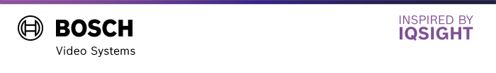 Bosch Video Newsletter Header Inspired by IQSIGHT