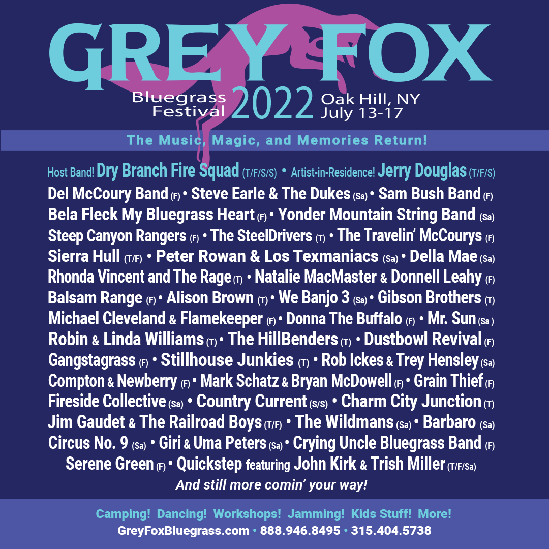 Grey Fox 2022 Lineup is Here!
