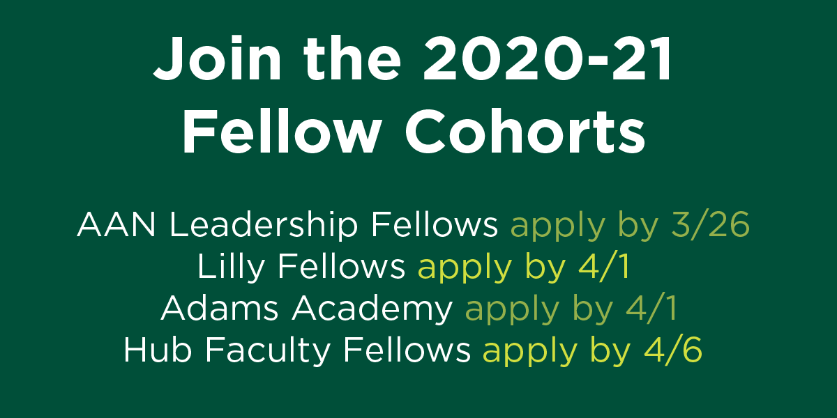 Join the 2020-21 Fellow Cohorts with graphic text from page