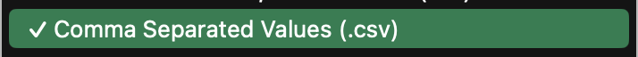 CSV Unspecified