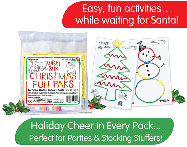 Christmas Fun Paks product display.