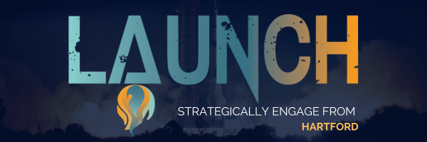 Logo for LAUNCH strategic engage in Hartford