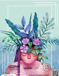 Flyer for UConn Hartford mental health  and mediation events