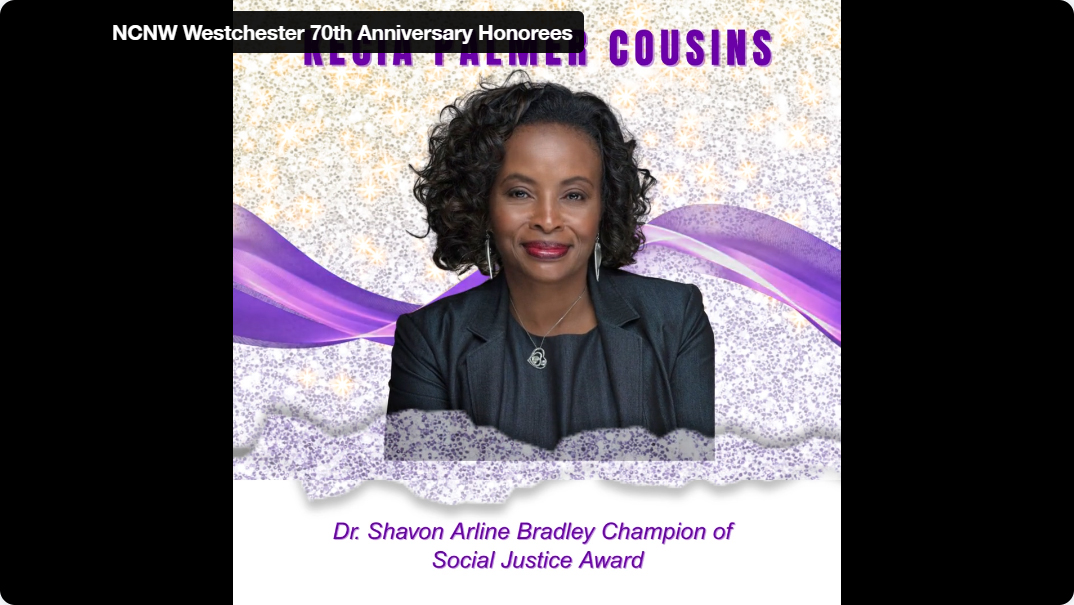 Kecia Palmer-Cousins, recipient of the Dr. Arline Bradley Champion of Social Justice Award 2025