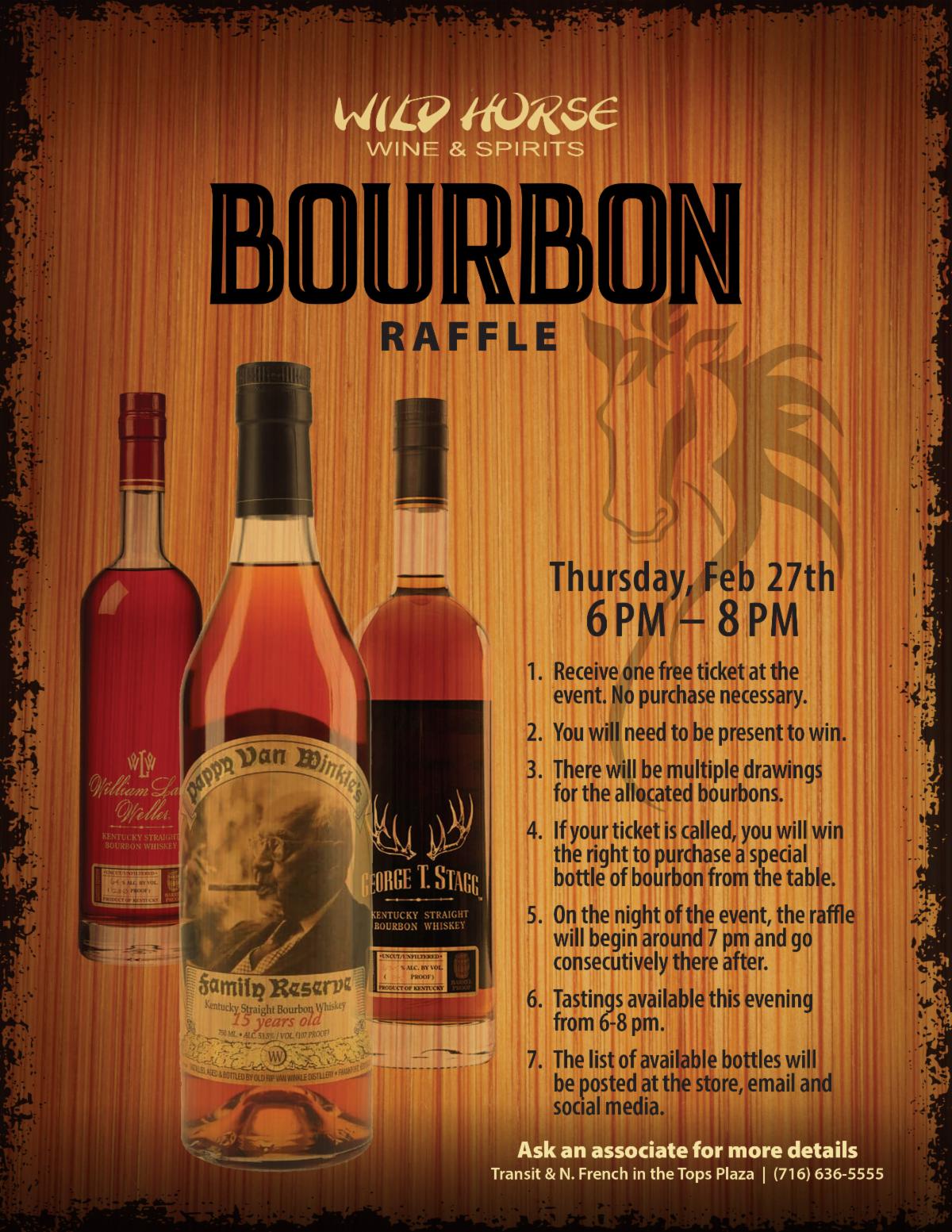 Bourbon Raffle Examples Wild Horse Bourbon Raffle Clarification Email and Info.