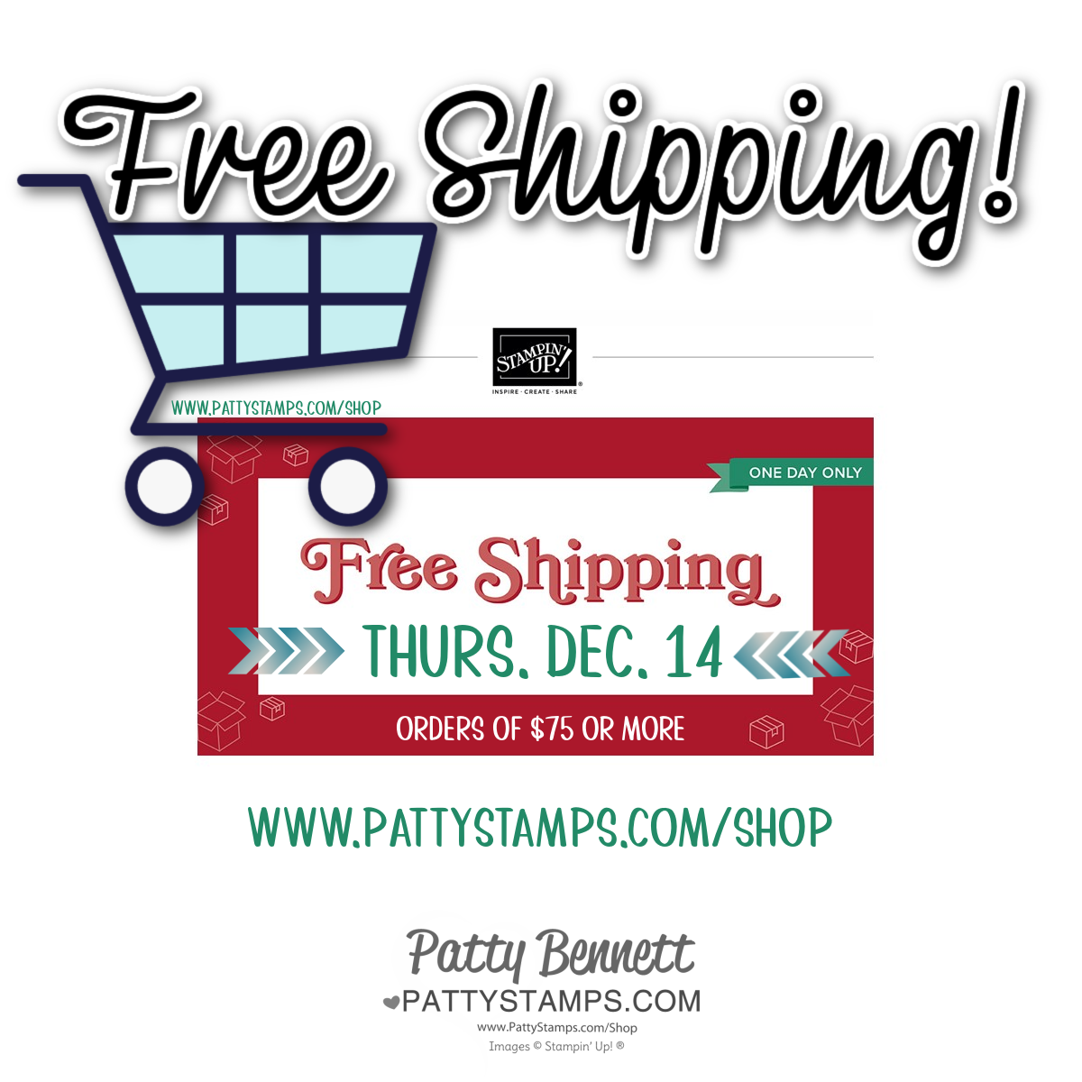Free Shipping coming on Thursday!!