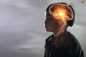 Human figure in shadow with Central Nervous system illuminated