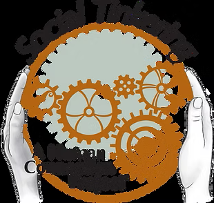 Social Tinkering logo - hands around a series of cogs