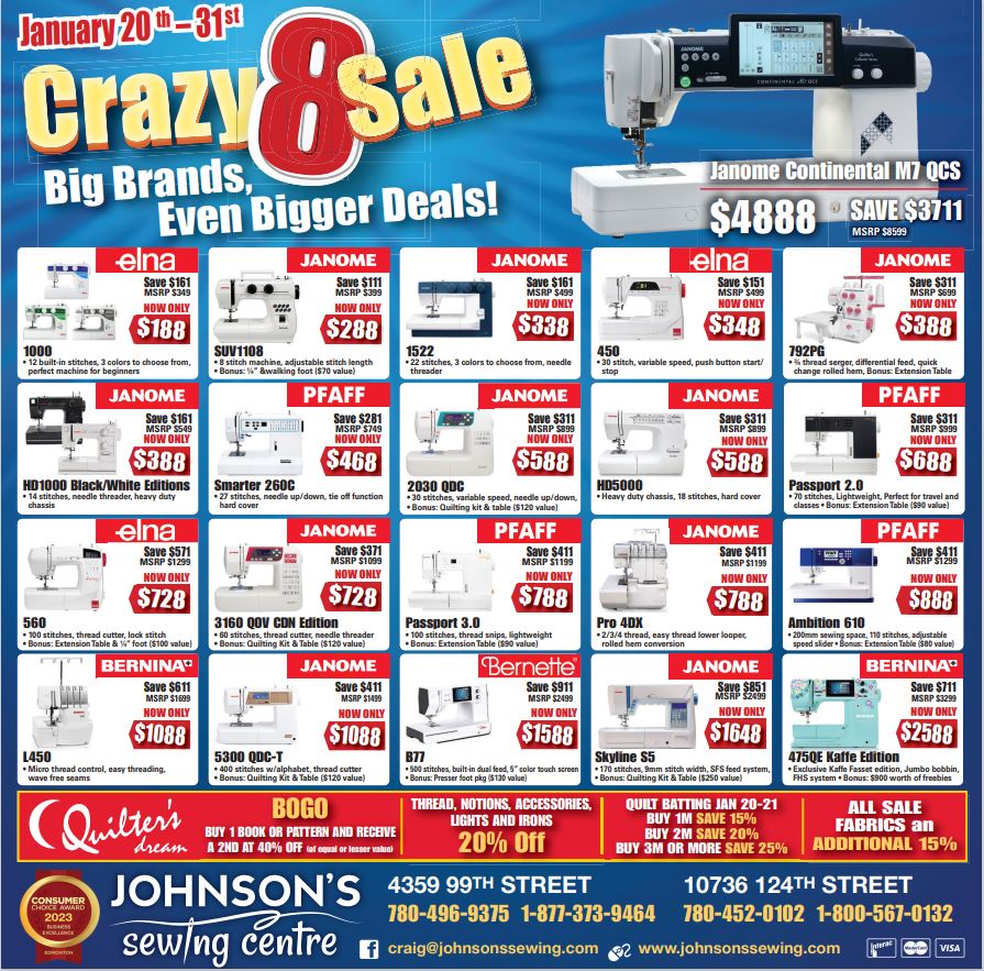 Our Annual Crazy 8 AND Batting Sale Starts FRIDAY!