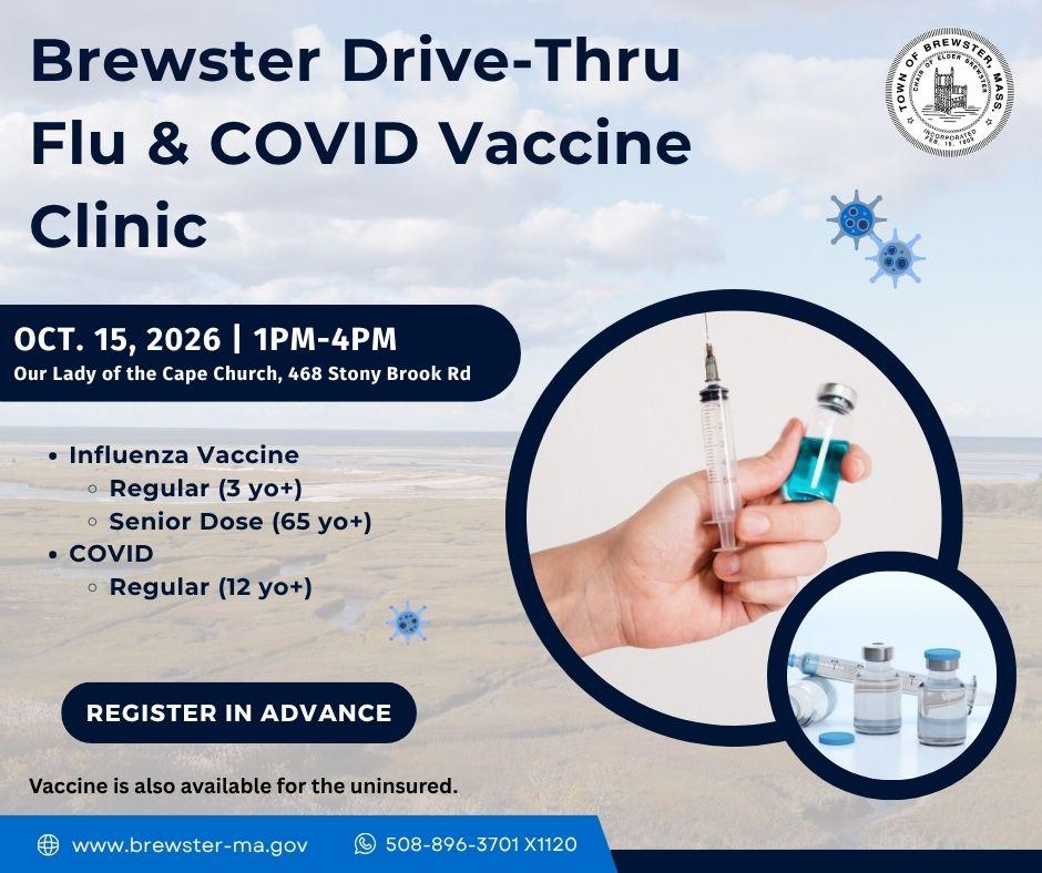 Informational flyer for vaccine clinic