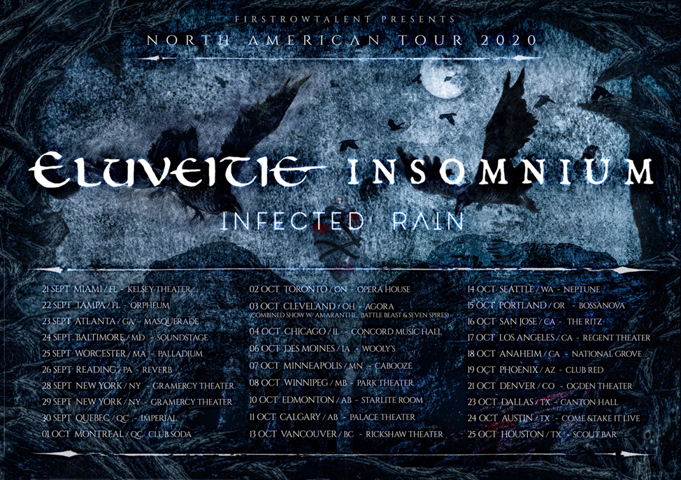 infected rain north american tour