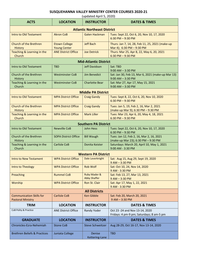 News from Susquehanna Valley Ministry Center