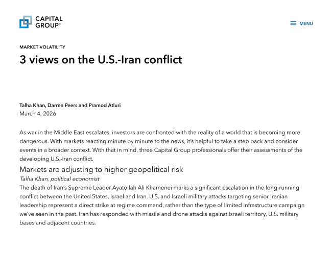 3 Views on the U.S.-Iran Conflict cover