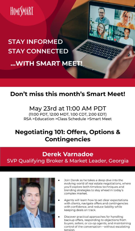 Realtor Safety Awareness CE Class; Smart Meet; Elevate Classes